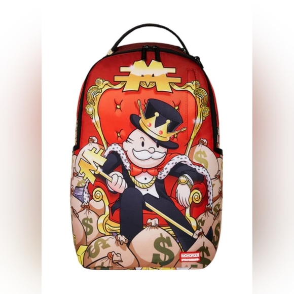 Sprayground MONOPOLY GOLD EMPIRE THRONE BACKPACK